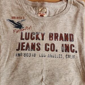 Lucky Brand Slim Fit Gray T-Shirt